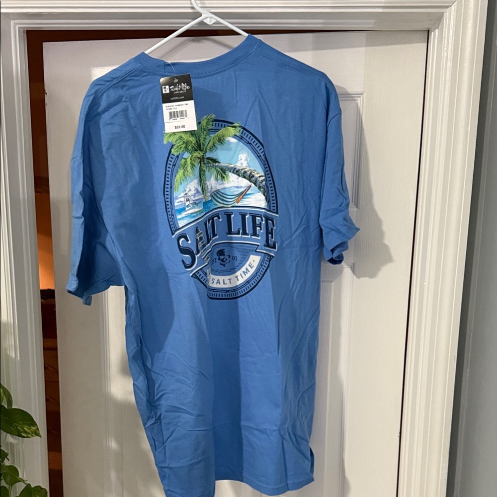 Salt Life Ocean Blue Short Sleeve Tee **Brand New, Never Worn**